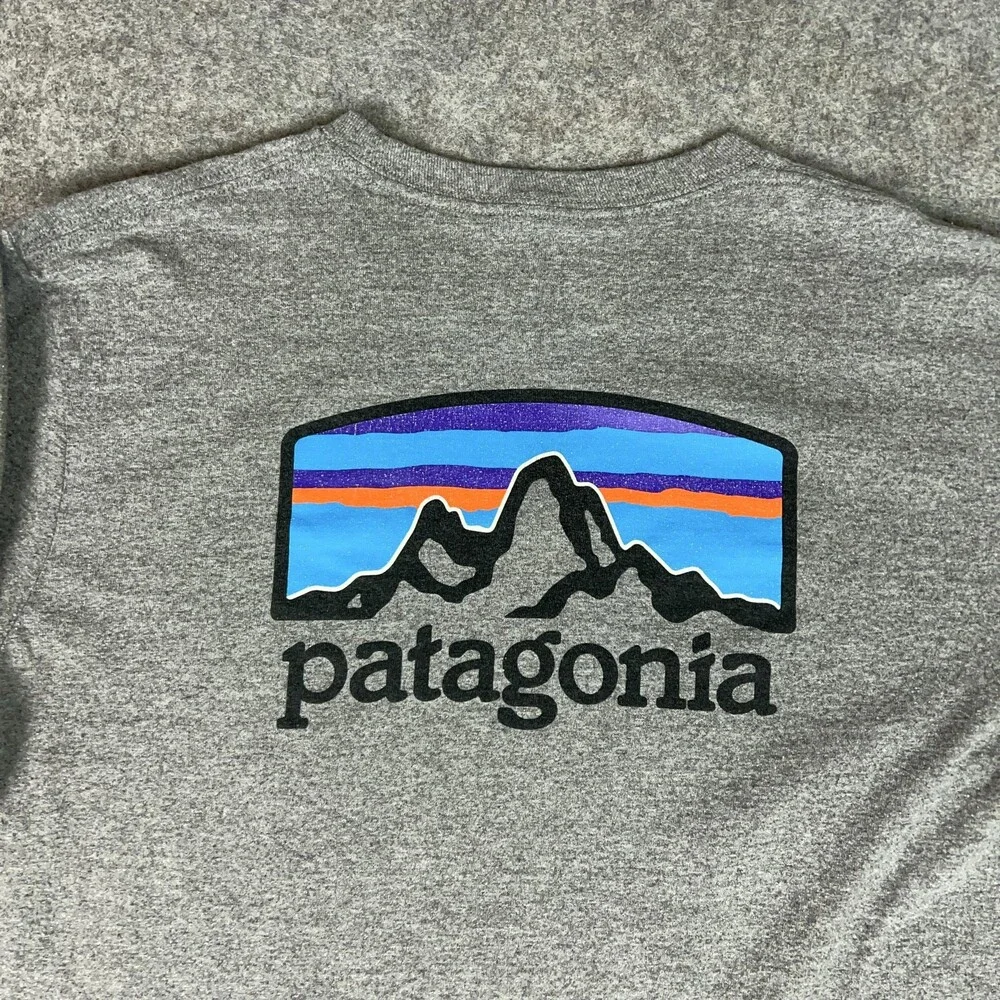 Patagonia Shirt Mens Medium Responsibili Tee‎ Hiking Outdoors Long Sleeve Gorp